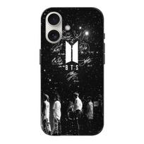 Dėklas - BTS - Iphone 16 Plus - Žvaigždėta naktis - Lankstus - Juodas