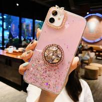 Applicable To IPhone 15 Phone Case Glue Glitter Powder Star 14Promax Apple 16 Protective Case 13 Diamond Ring iPhone16