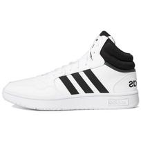 adidas Hoops 3.0 Mid White Black Men Sneakers Core-Black Cloud-White GW3019 41⅓