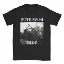 Burzum Aske Marškinėliai Vyriški 100% Medvilnės Vintažiniai Marškinėliai Apvalia Kaklo Marškinėliai Trumpomis Rankovėmis Viršutiniai Drabužiai Vasaros#Spalva S juoda