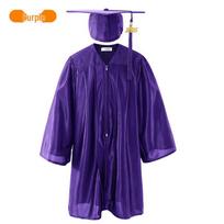 Vaikų baigimo suknelės ir kepurės komplektas darželio ir pradinės mokyklos nuotraukoms Size 33 (123-130cm) violetinė