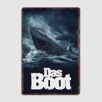 Das Boot Minimalistinis filmo plakatas Filmo plakatas Metalo ženklas Sieninė tapyba Kino svetainė Kino Juokingas skardinis ženklas Plakatas 20x30cm（7.8x11.8inch）