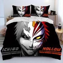 3D Anime Bleach Japonijos Animacinis Patalynės Komplektas Miegamojo Minkštos Modernios Patalynės Užtiesalai Patogus Antklodės Užvalkalas Antklodės Užvalkalas Ir Pagalvės Užvalkalas 70x133cm 3pcs