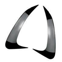 2 vnt. Galinio buferio spoileris Mercedes Benz EQE klasės V295 EQE350 EQE500 53 AMG -2025 Glossy Black