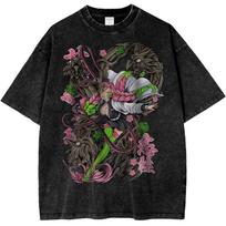 Demon Slayer Kanroji Mitsuri Tee Anime T Shirt for Collectors Mens 2026 Summer Fashion Tee Oversize Street Harajuku Y2K Tops M