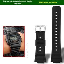Skirta Casio DW5600 DW-5600 GW-5000 GW-M5610 GW-B5600 GA2100 GA2110 Dervos Silikono Laikrodžio Dirželis 16mm Atsparus Vandeniui Guminė Apyrankė 16mm