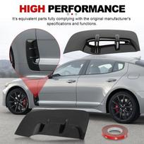 1 Pair Front Fender Side Air Vent Cover For KIA Stinger 2017- Left & Right Intake Trim Exterior Leaf Plate Outlet Decoration