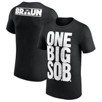 Black Braun Strowman One Big SOB 100% Cotton T-shirt Mens Tees Top M