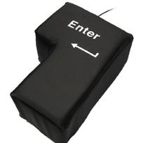 Didelis „Enter“ klavišas Didelės USB klaviatūros mygtuko pagalvėlė Stalo streso malšintuvo pagalvėlė 1