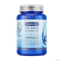 Farmstay Collagen & Hyaluronic Acid All-In-One Ampoule 250ml (+Free gift)