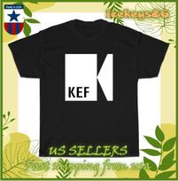 New Tee KEF Hi-Fi Speakers & Headphones Logo Men's T-shirt American Size T-shirt M