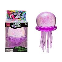 (Violetinė) NeeDoh Medūza Jelly Squish Streso Žaislas Fidget Sensory Suspaudžiamas Minkštas Žaislas D