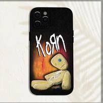 K-Korn Roko Grupės Telefono Dėklas Skirtas iPhone 16,15,14,13,12,11,Pro,X,XS,Max,XR,Plus,Mini Minkštas Juodas Dangtelis iPhone13mini