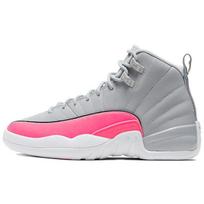 Jordan 12 Retro Wolf Grey Racer Pink GS 510815-060 36.5