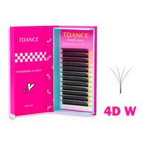 TDANCE W formos blakstienos Švelnios Rankų darbo 3D 4D 5D 6D 8D Paruošti Volume ventiliukai C D 0.07MM Blakstienų priauginimas C&0.07mm&8mm