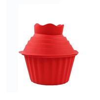 3 vnt./rinkinys Didelio dydžio Milžiniškas silikoninis keksiukų formelis Raudonas keksiukų skarda Mufinų pyrago formelė Orkaitė Muffin Cake Mold