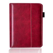 PU Leather 6.8 inch e-Reader Cover Auto Sleep/Wake Shockproof Full Protective Shell Colorful Anti Scratch for Kobo Aura H2O HD raudona