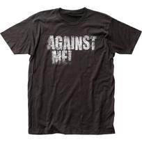 Against Me Logotipas Vyriški Marškinėliai Muzika Klasikinis Koncertas Roko Grupė Marškinėliai Nauji Juodi Unisex Marškinėliai XXXL black
