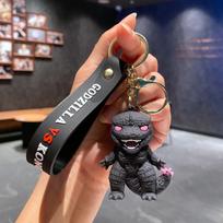 Anime King Kongas VS Godzilla Raktų pakabukai Animacinis automobilio raktų pakabukas PVC Veiksmo figūrėlės Modelio lėlė Krepšio pakabukas Kolekciniai žaislai Gerbėjų dovana