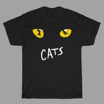 Katės Miuziklo Šou Vyriški Juodi Marškinėliai Dydis S iki 5XL Unisex Marškinėliai M