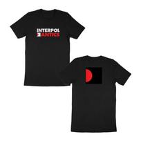 Indie Rock Interpol James Knight Centras 2026 Majamis Antics Juodi Marškinėliai Unisex Marškinėliai L