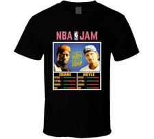 NBA Jam Balti vyrai Gali#039;t Jump marškinėliai 90-ųjų filmo marškinėliai Unisex marškinėliai S