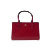 Tory Burch Blake Mini Patent Leather Tote Bag Women Handbags Gold Red 164018-600 Basic Set (Bag+Dust Bag)