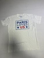 PSG PARIS SAINT GERMAIN Paris Love US tshirt 2015 US TOUR WHITE TEE OFFICIAL  Unisex T-Shirt L