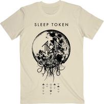 Sleep Token Grąžink mane į Edeną (Slim Fit marškinėliai su spaudiniu ant nugaros, dideli, unisex S