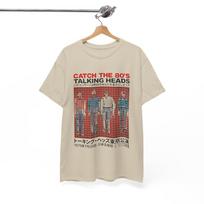 Talking Heads Marškinėliai Ši vieta turi būti Marškinėliai Nustok būti logiškas Retro Marškinėliai Unisex Marškinėliai M beige