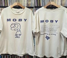 Vintažiniai Moby 90s „Everything Is Wrong“ marškinėliai, dydis S-5XL, unisex XXXXL
