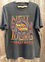 Vintažiniai Neil Young Crazy Horse 1996 m. Roko Grupės Anglies Spalvos Unisex Marškinėliai WA4127 Unisex Marškinėliai M