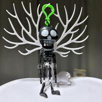 Latest 1Piece Fun Moving Skull Keychain Halloween Skeleton Pendant Keyring For Women Men Jewelry Bag Accessories Present Skull Handicraft Skull Keychain