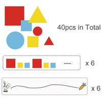 Vaikų Montessori „pasidaryk pats“ medžiaga, matematiniai žaislai, spalvų, geometrinių formų rūšiavimo, atitikmenų paieškos žaidimas, edukaciniai žaislai ikimokyklinėms mokymo priemonėms