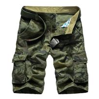 Vyrai Vasaros armijos Kasdienis darbas Cargo Combat Camo šortai Military Puskelnės 29 kamufliažinė žalia spalva