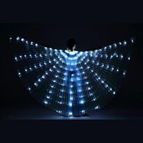 Pilvo šokio sparnai šviečiantys baltos LED drugelio švytėjimas angelų šokis suaugusiems vaikui Children's Wings