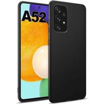 Soft black silicone protective case for Samsung Galaxy A52 4G/5G - PROSHOP - precise cut juoda