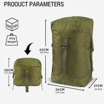 Sleeping Bag Storage Sack Weight Bags Heavy duty Tactical Style Compression Bag for Outdoor Mountaineering Camping žalia