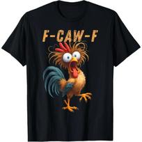 Vyriški laisvalaikio marškinėliai Gatvės stilius Juokingas animacinis gaidys F-CAW-F Grafinis spaudinys Trumpomis rankovėmis Viršus Madingas T-shirt S