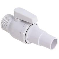 Dvipusis rutulinis vožtuvas baseino siurblio vožtuvas 1,5 - 1,25 colio Baseino filtro sustabdymo jungtis Žarna Maksimalus 50 PSI slėgio įvertinimas baseinams balta