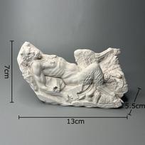 Fauno Pan Gipso Statulėlė Stalo Dekoracija Ornamentai Meno Kūrinys Fauno Veikėjai Skulptūra Piešimo Praktika Dažymas Mokymo Priemonė