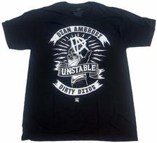 Dean Ambrose Unstable Dirty Deeds WWE Wrestling Mens T-Shirt (Black) Unisex T-Shirt S