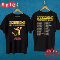 Scorpions Love At First Sting Tour 2024 Dovana Gerbėjams Unisex S-5XL Marškinėliai Unisex Marškinėliai XXXL