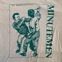 VINTAŽINIS Minutemen grupės pankroko baltas marškinėlis Trumpomis rankovėmis Visų dydžių OB1049 Unisex marškinėlis XXXL