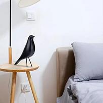 1 vnt. paukščio figūrėlė dervos paukščio statulėlė skulptūra modernus minimalistinis paukštis dekoratyviniai papuošalai svetainei miegamajam biurui Light Grey