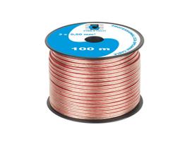 CCA Cabletech Speaker Cable 2 x 0.5 mm² 100 m Transparent