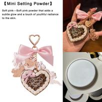 FLOWER KNOWS THE SWEETIE BEAR Mini Honey Face Powder Pendant Makeup Brighten Lasting Oil Control Foundation Powder Cosmetics šviesi