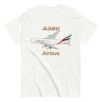 Flyboy Toys Airbus A380 A6-EUE Airplane T-shirt- Personalized with N# S