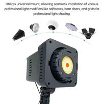 100W Bi Color COB LED Video Light 2700K 6500K Photography Fill Light for Studio Photography Video Recording