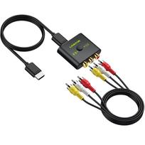 LiNKFOR RCA to HDMI 1080P compact and lightweight AV to HDMI HDMI adapter compatible with Japanese instruction manual Converter, compatible, 169/43